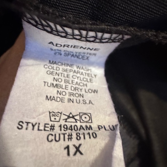 Adrienne Black Velvet Leopard Blouse - 1x - Picture 3 of 4